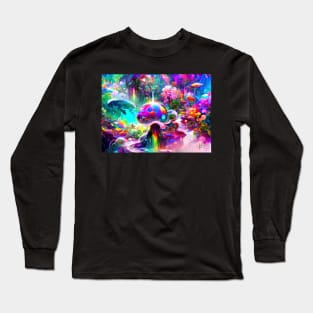 Color Globs | Rainbow Tropics Long Sleeve T-Shirt